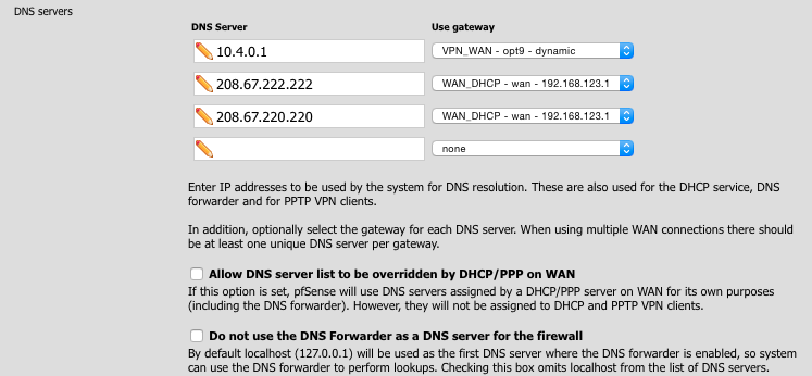 Configure DNS Servers