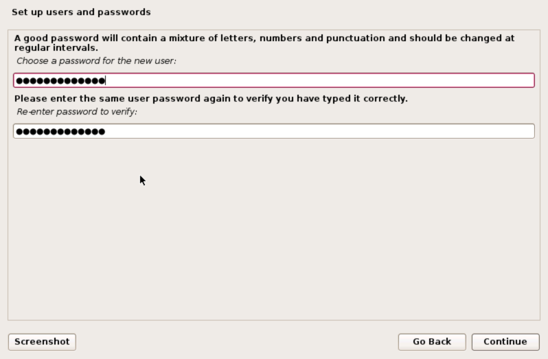 Install CBPP, Set password
